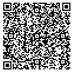 Ein QR-Code, der aus einer Vielzahl von schwarzen und weißen Mustern besteht. Er hat vier große Ecken und enthält eine komplexe Anordnung von kleineren Quadraten, die typischerweise Informationen oder Links speichern.
